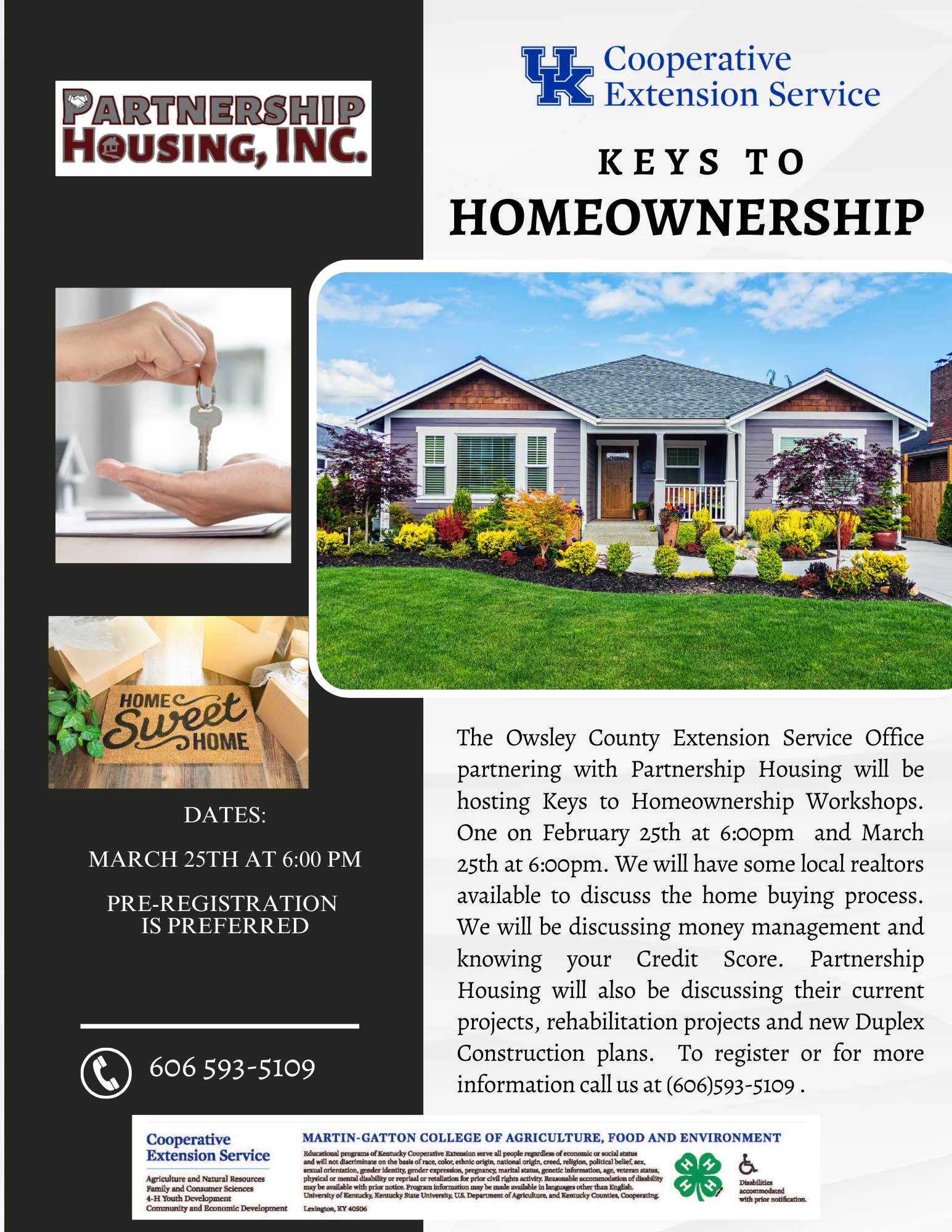 Keys to Homeownership flyer